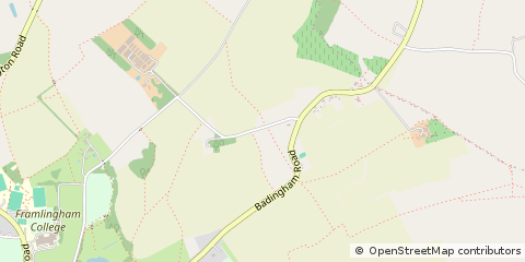 Map of Woodbridge, Suffolk