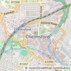 Map of Chelmsford, Essex