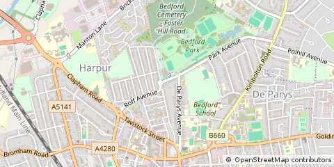 Map of Bedford