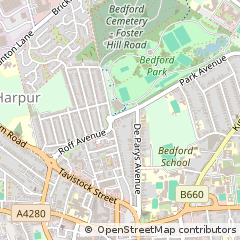 Map of Bedford