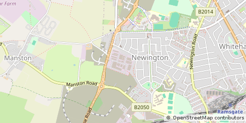 Map of Ramsgate, Kent