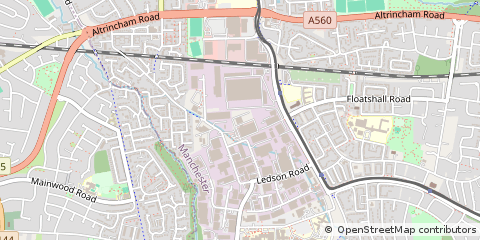 Map of Wythenshawe, Manchester
