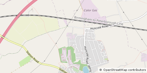 Map of Stoney Stanton, Leicestershire
