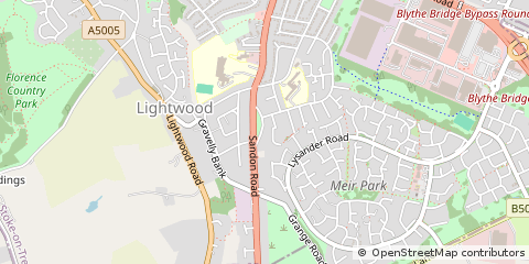 Map of Stoke-on-Trent