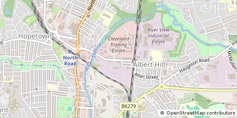 Map of Darlington