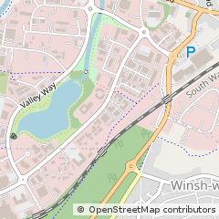 Map of Swansea, West Glamorgan