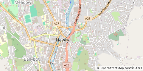 Map of Newry, County Down