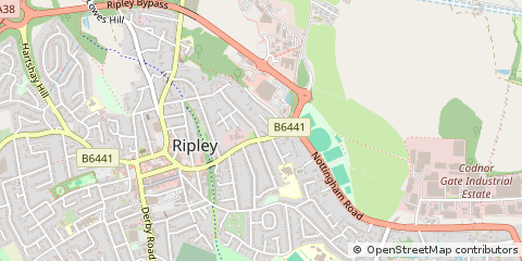 Map of Ripley, Derbyshire