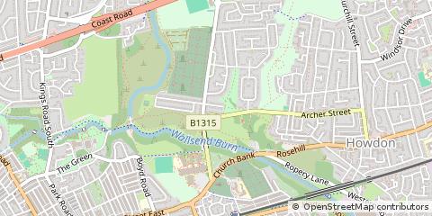 Map of Newcastle Upon Tyne
