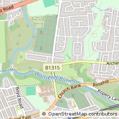 Map of Newcastle Upon Tyne