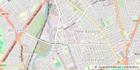 Map of Nottingham
