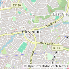 Map of Clevedon, North Somerset