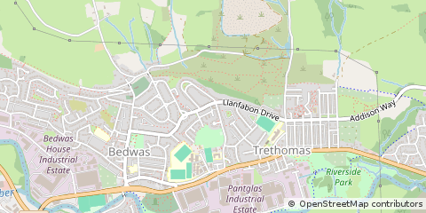 Map of Caerphilly