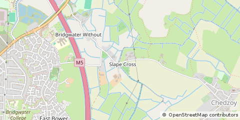 Map of Bridgwater, Somerset