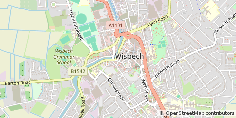 Map of Wisbech, Cambridgeshire