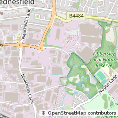 Map of Wolverhampton, West Midlands