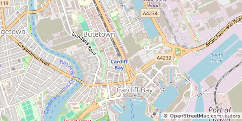 Map of Cardiff