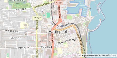 Map of Hartlepool