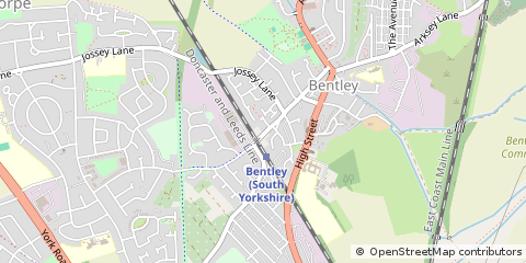 Map of Doncaster