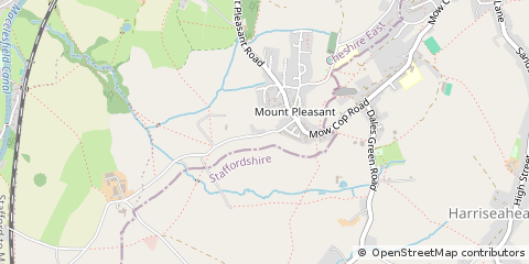 Map of Staffordshire