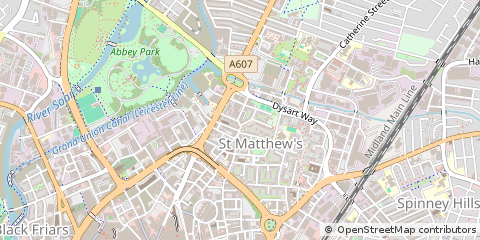 Map of Leicester