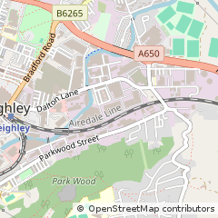 Map of Keighley, West Yorkshire