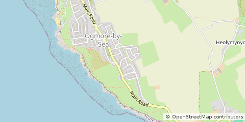 Map of Bridgend