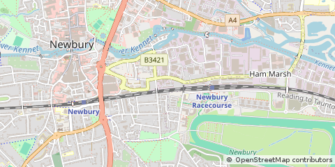 Map of Newbury, Berkshire