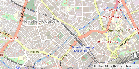 Map of Birmingham, West Midlands