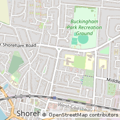 Map of Shoreham by SEA, West Sussex