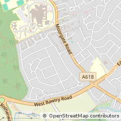 Map of Rotherham