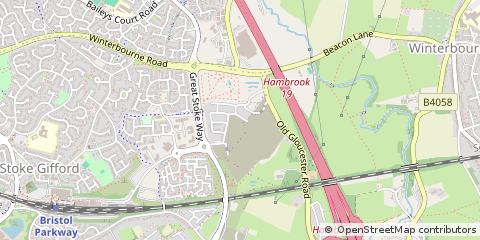 Map of Bristol, Gloucestershire,