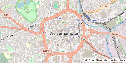 Map of Wolverhampton