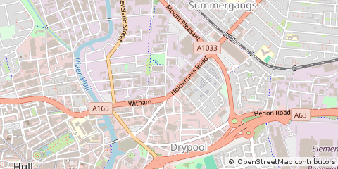 Map of Hull, North Humberside