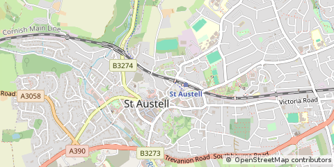 Map of Cornwall
