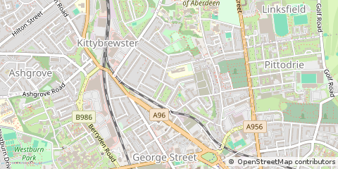 Map of Aberdeen, Aberdeenshire