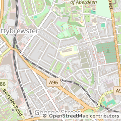 Map of Aberdeen, Aberdeenshire