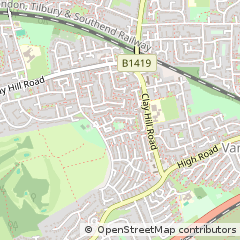 Map of Basildon
