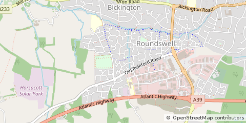 Map of Barnstaple, Devon