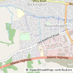 Map of Barnstaple, Devon