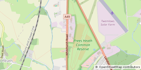 Map of Whitchurch, Shropshire