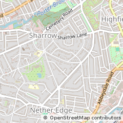 Map of Sheffield