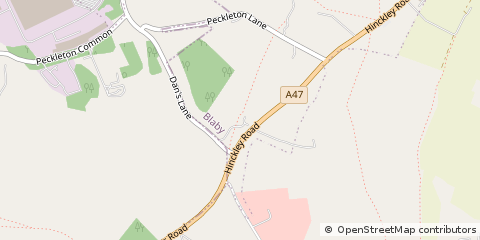 Map of Leicester, Leicestershire