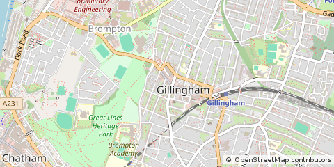 Map of Gillingham