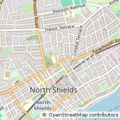 Map of North Shields, Tyne and Wear
