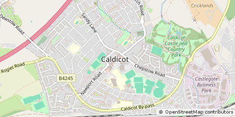 Map of Caldicot