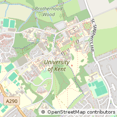 Map of Canterbury, Kent