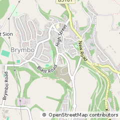 Map of Wrexham, Clywd