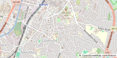 Map of Walsall