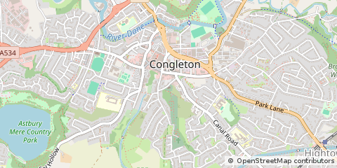 Map of Congleton
